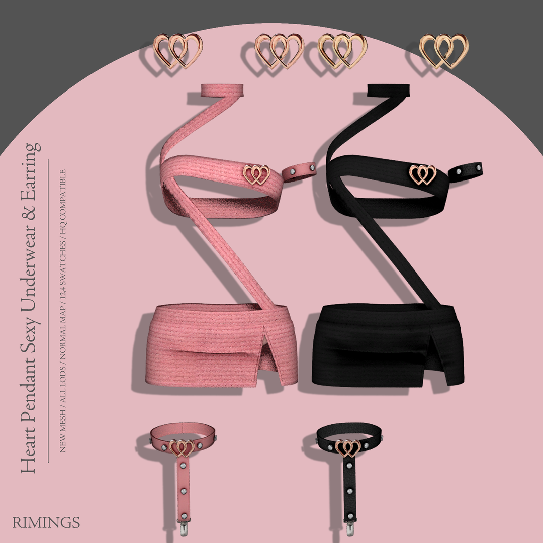 Скриншот мода Нижнее белье Heart Pendant Sexy Underwear